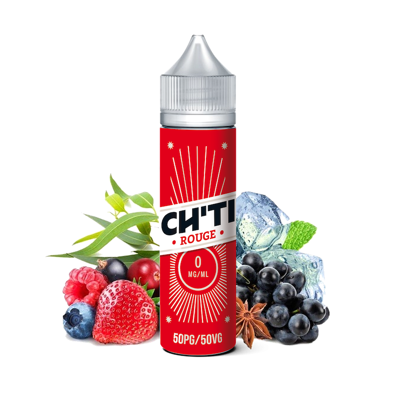 E-liquide Rouge 40ml de la marque Chti Liquid