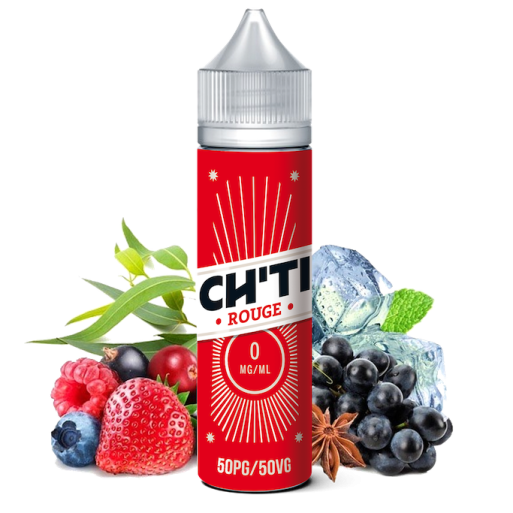 E-liquide Rouge 40ml de la marque Chti Liquid