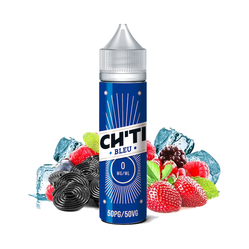 E-liquide Bleu 40ml de la marque Chti Liquid