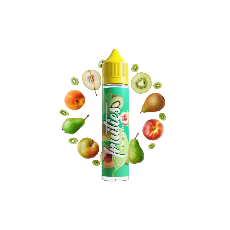 E-liquide Pêche Poire Kiwi 50ml de la gamme Fruities