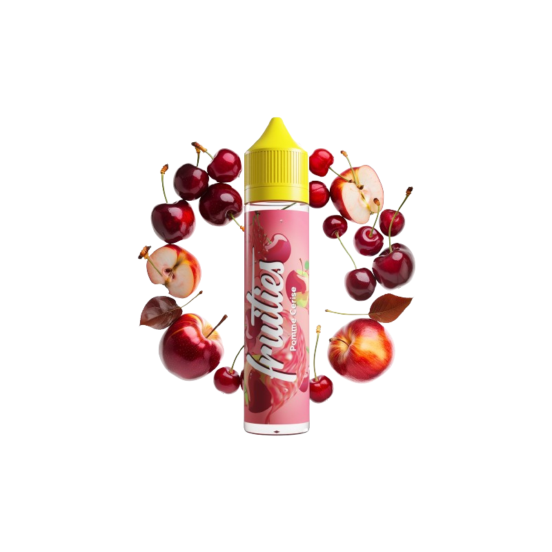 E-liquide Pomme Cerise 50ml de la gamme Fruities