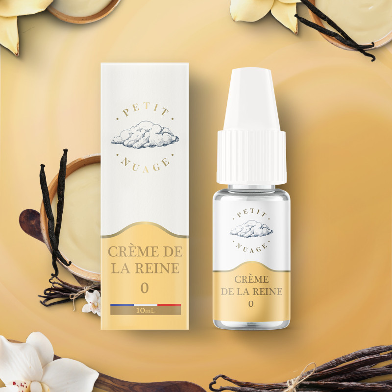 E-liquide Crème de la reine 10 ml de la marque Petit Nuage.mo