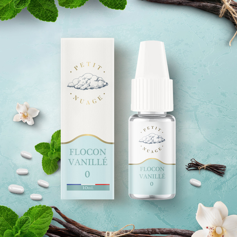 E-liquide Flocon Vanillé 10 ml de la marque Petit Nuage.mo