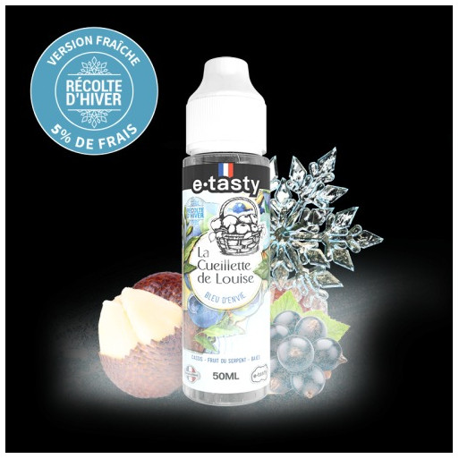 E-liquide Bleu d'Envie Frais 50ml de la gamme La Cueillette de Louise