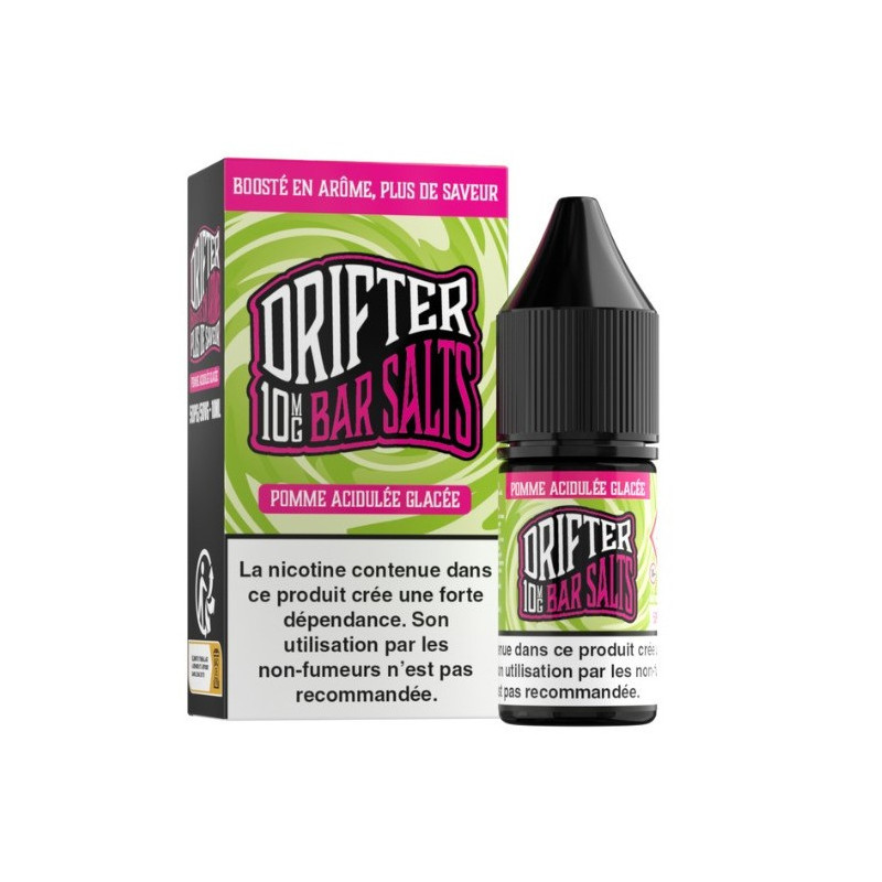 E-Liquide Pomme Acidulée Glacée 10ml de la marque Bar Salts Drifter