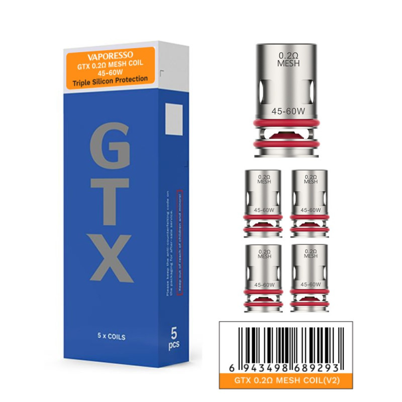 Résistances GTX (x5) de la marque Vaporesso