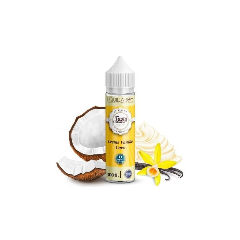 E-liquide Crème Coco Vanille 50ml de la gamme Tasty Collection