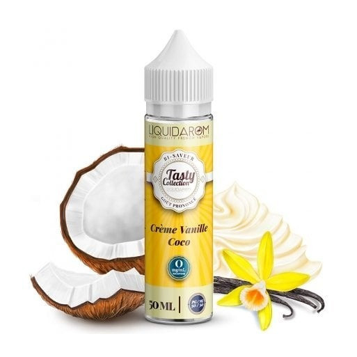 E-liquide Crème Coco Vanille 50ml de la gamme Tasty Collection