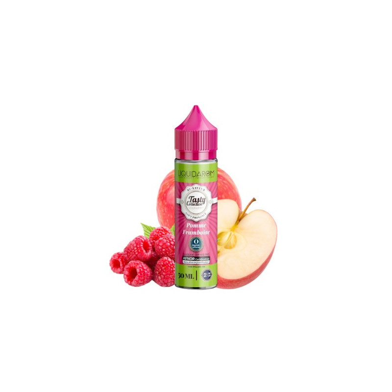 E-liquide Pomme Framboise 50ml de la gamme Tasty Collection
