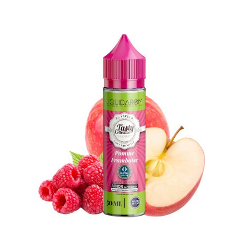 E-liquide Pomme Framboise 50ml de la gamme Tasty Collection