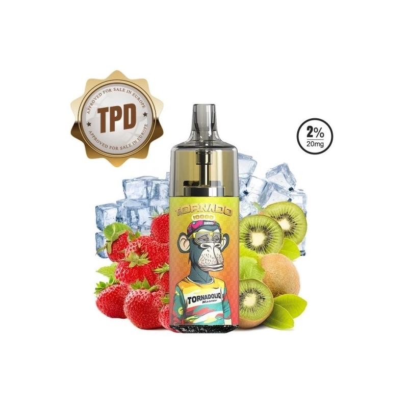 Tornado 10000 800mAh Kiwi Strawberry ice de la marque Fumot