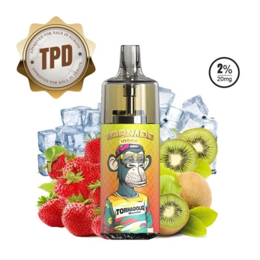 Tornado 10000 800mAh Kiwi Strawberry ice de la marque Fumot