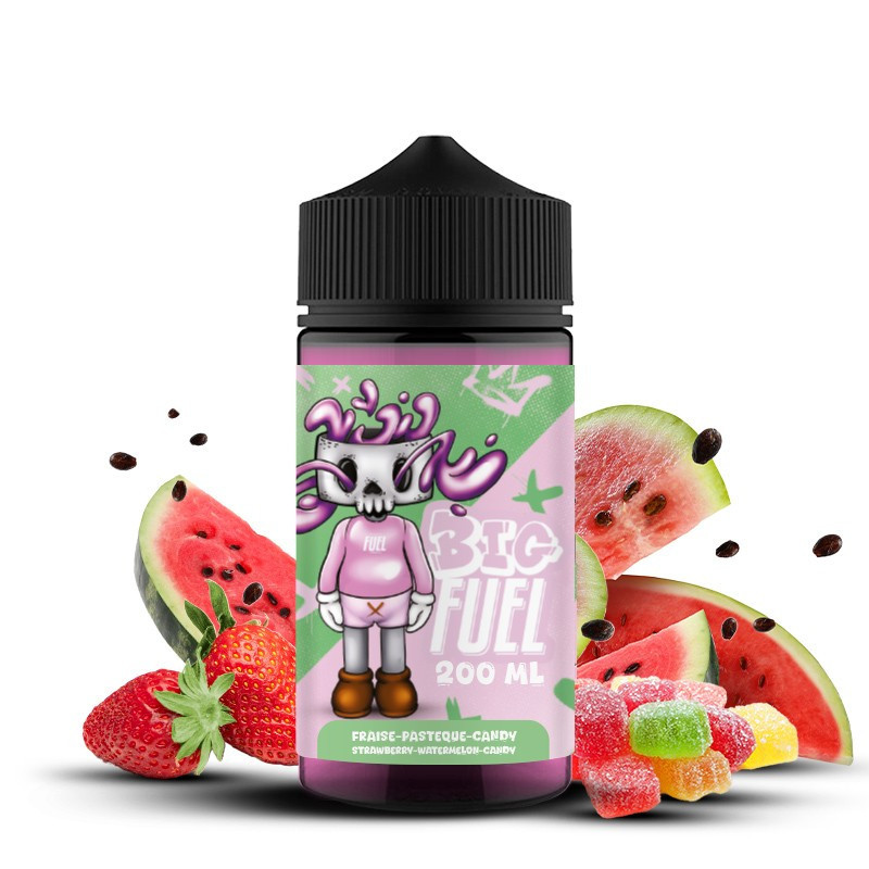 E-liquide Fraise Pastèque Candy 200ml de la gamme Big Fuel