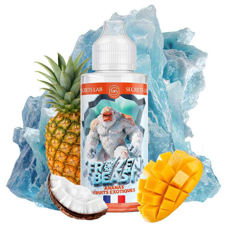 E-liquide Ananas Fruits Exotiques 100ml - Frozen Beast de la marque Secret's LAb