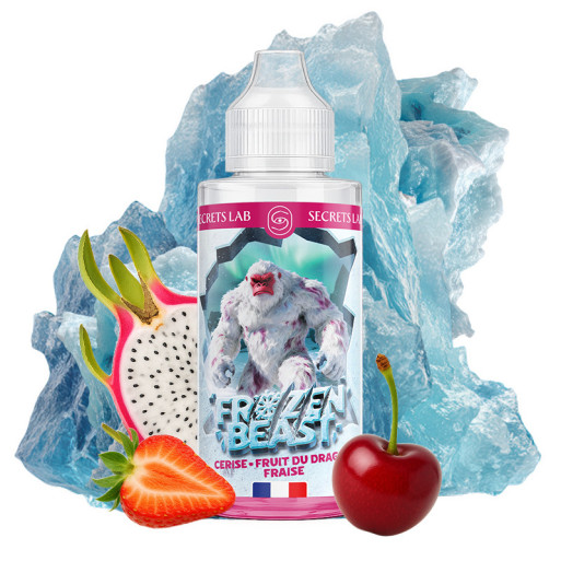 E-liquide Cerise Fruit du Dragon Fraise 100ml - Frozen Beast de la marque Secret's LAb