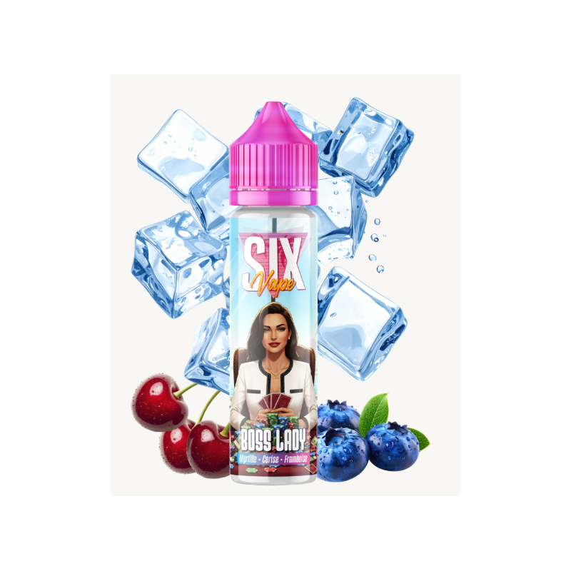 E-liquide Boss Lady 50ml de la gamme SIX Vape