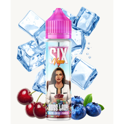 E-liquide Boss Lady 50ml de la gamme SIX Vape