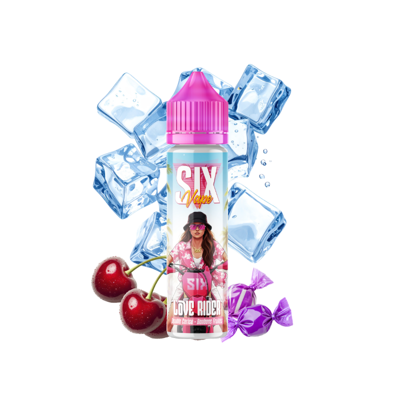 E-liquide Love Rider 50ml de la gamme SIX Vape