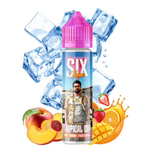 E-liquide Tropical Sky 50ml de la gamme SIX Vape