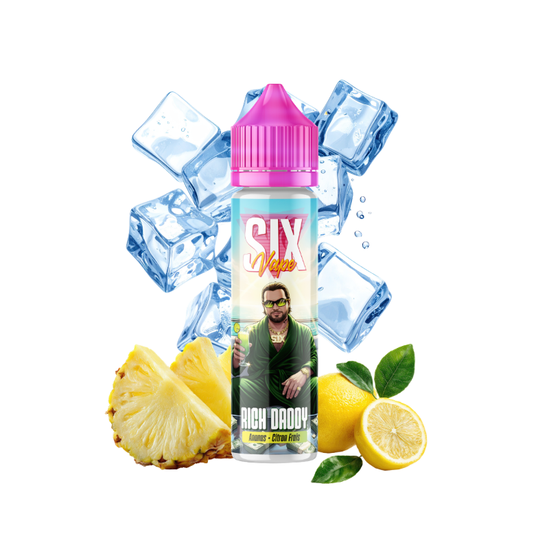 E-liquide Rich Daddy 50ml de la gamme SIX Vape