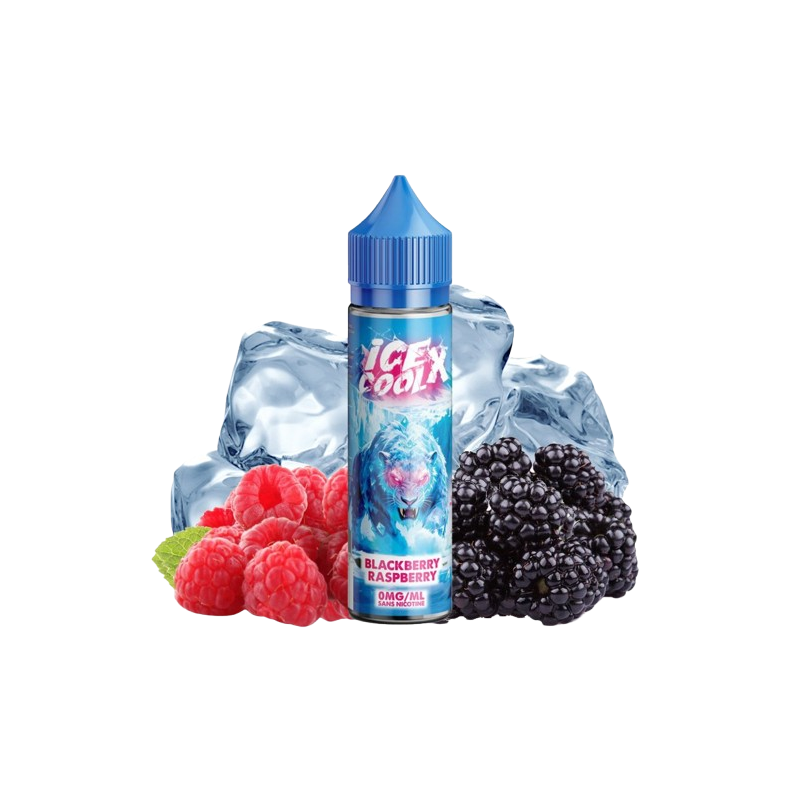 E-liquide Mûre Framboise 50ml de la gamme Ice cool X