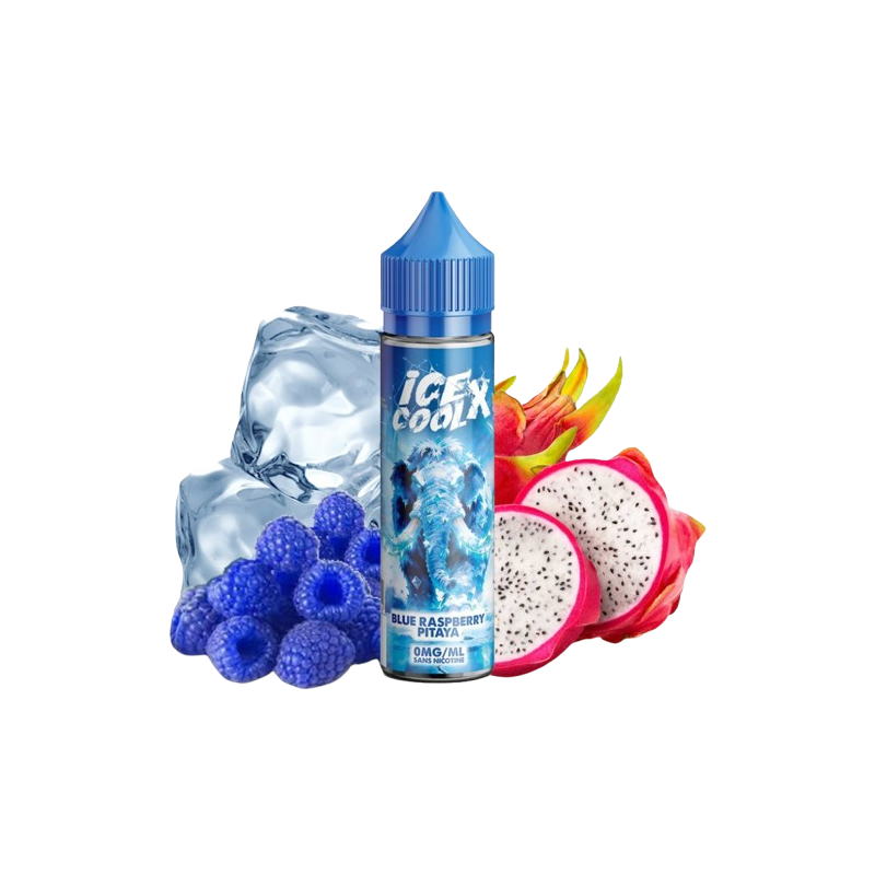 E-liquide Framboise Bleue Pitaya 50ml de la gamme Ice cool X
