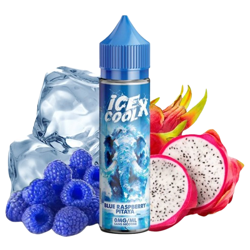 E-liquide Framboise Bleue Pitaya 50ml de la gamme Ice cool X