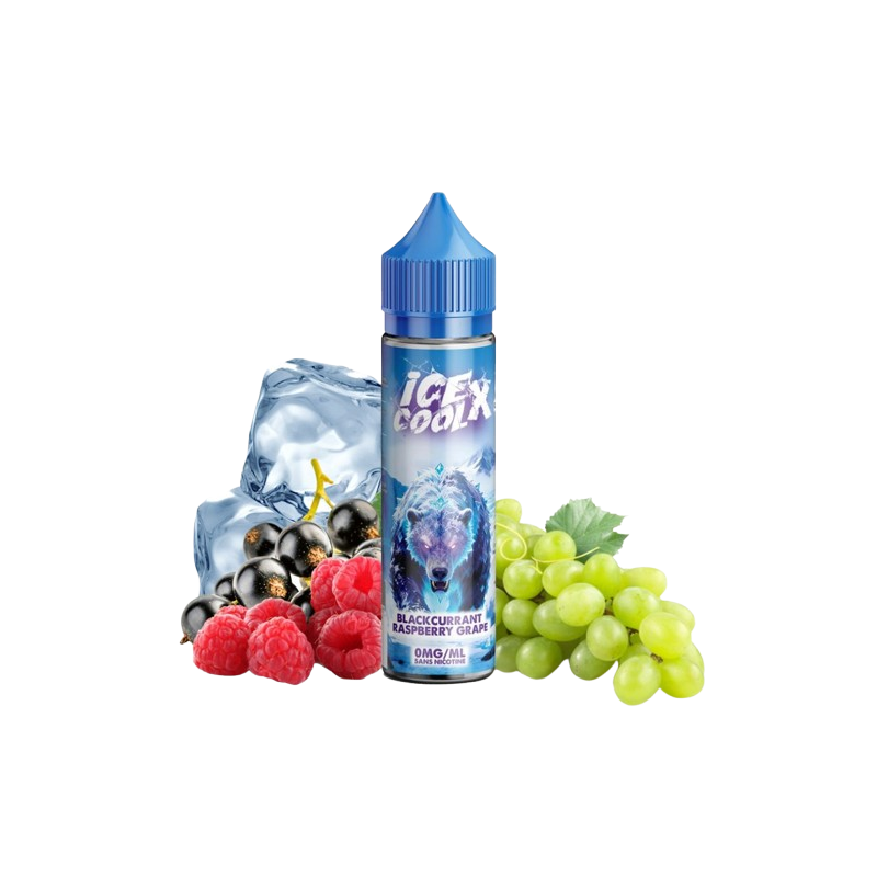 E-liquide Cassis framboise Raisin 50ml de la gamme Ice cool X