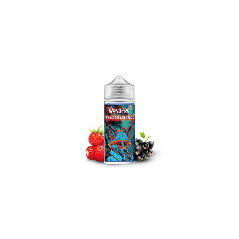 E-Liquide Fraise des Bois Cassis 100 ml de la marque Wonders