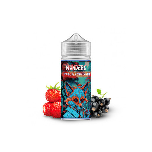 E-Liquide Fraise des Bois Cassis 100 ml de la marque Wonders